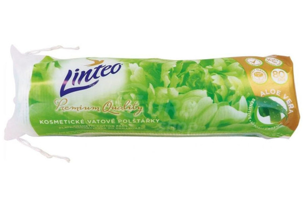 Linteo odličovací tampony 80ks aloe vera