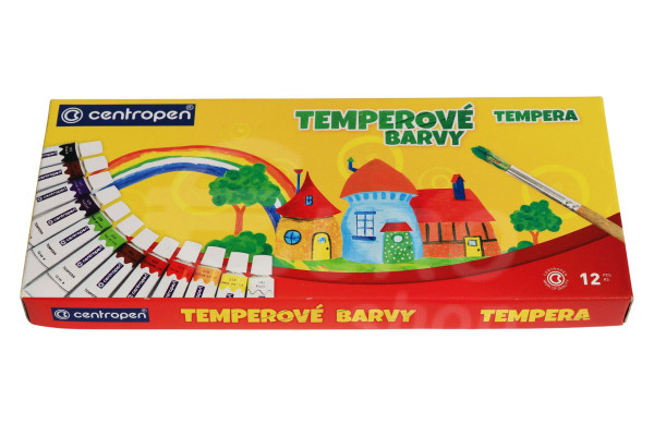 Temperové barvy Centropen 12 ks