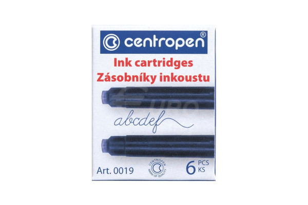 Inkoustové bombičky Centropen 6 ks Modré
